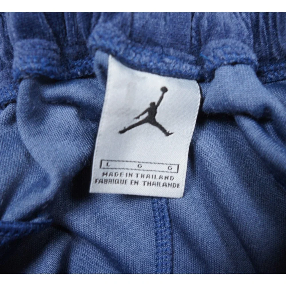 Vintage Air Jordan Pants Mens Large Blue Velour Baggy Athletic Warm Up Y2K